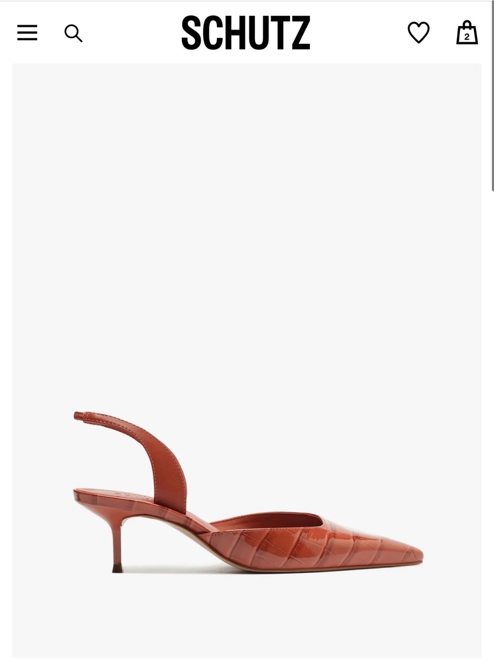 SCHUTZ PAOLA MID SLING PUMP